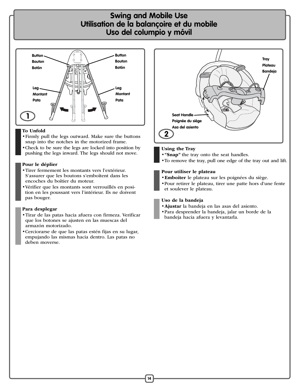 Fisher-Price P0098 User Manual | Page 14 / 24