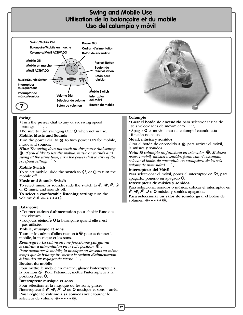 Fisher-Price P0098 User Manual | Page 17 / 24