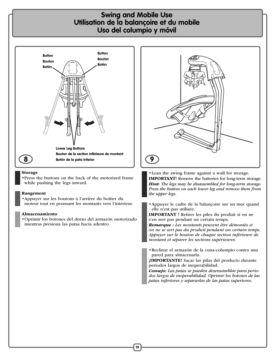 Fisher-Price P0098 User Manual | Page 19 / 24