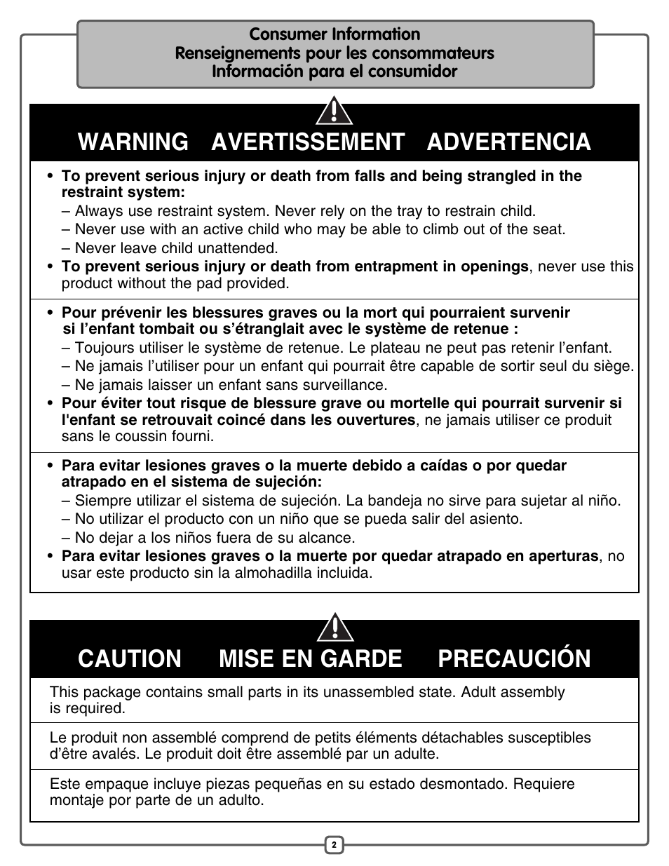Fisher-Price P0098 User Manual | Page 2 / 24