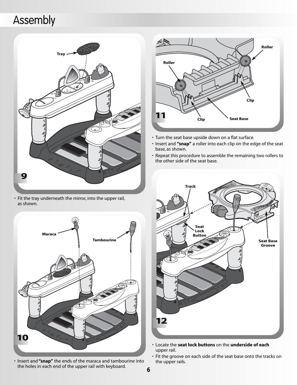 Assembly | Fisher-Price 79029 User Manual | Page 6 / 12