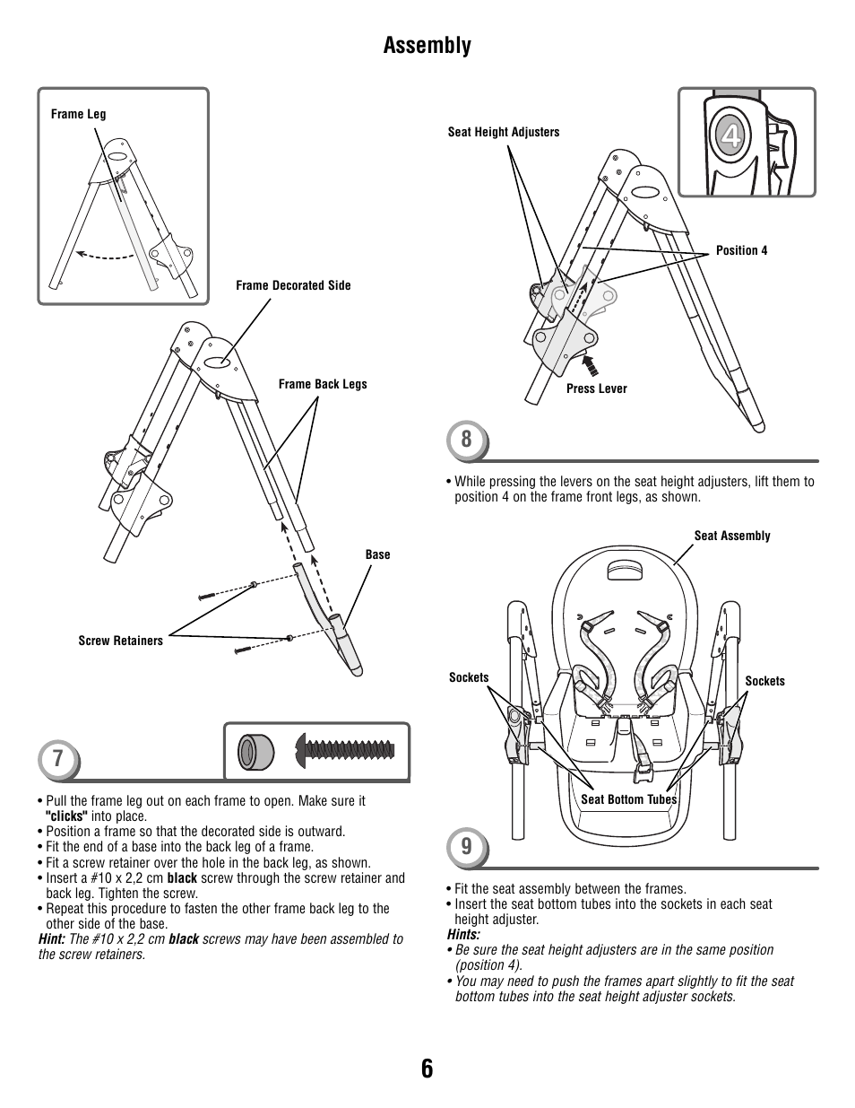 89 assembly | Fisher-Price P5755 User Manual | Page 6 / 16