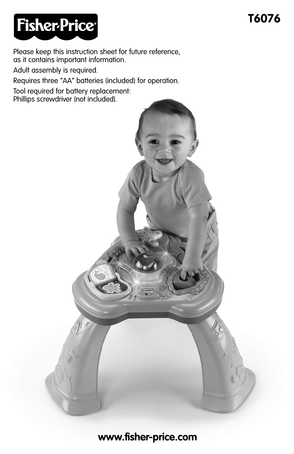 Fisher-Price T6076 User Manual | 4 pages