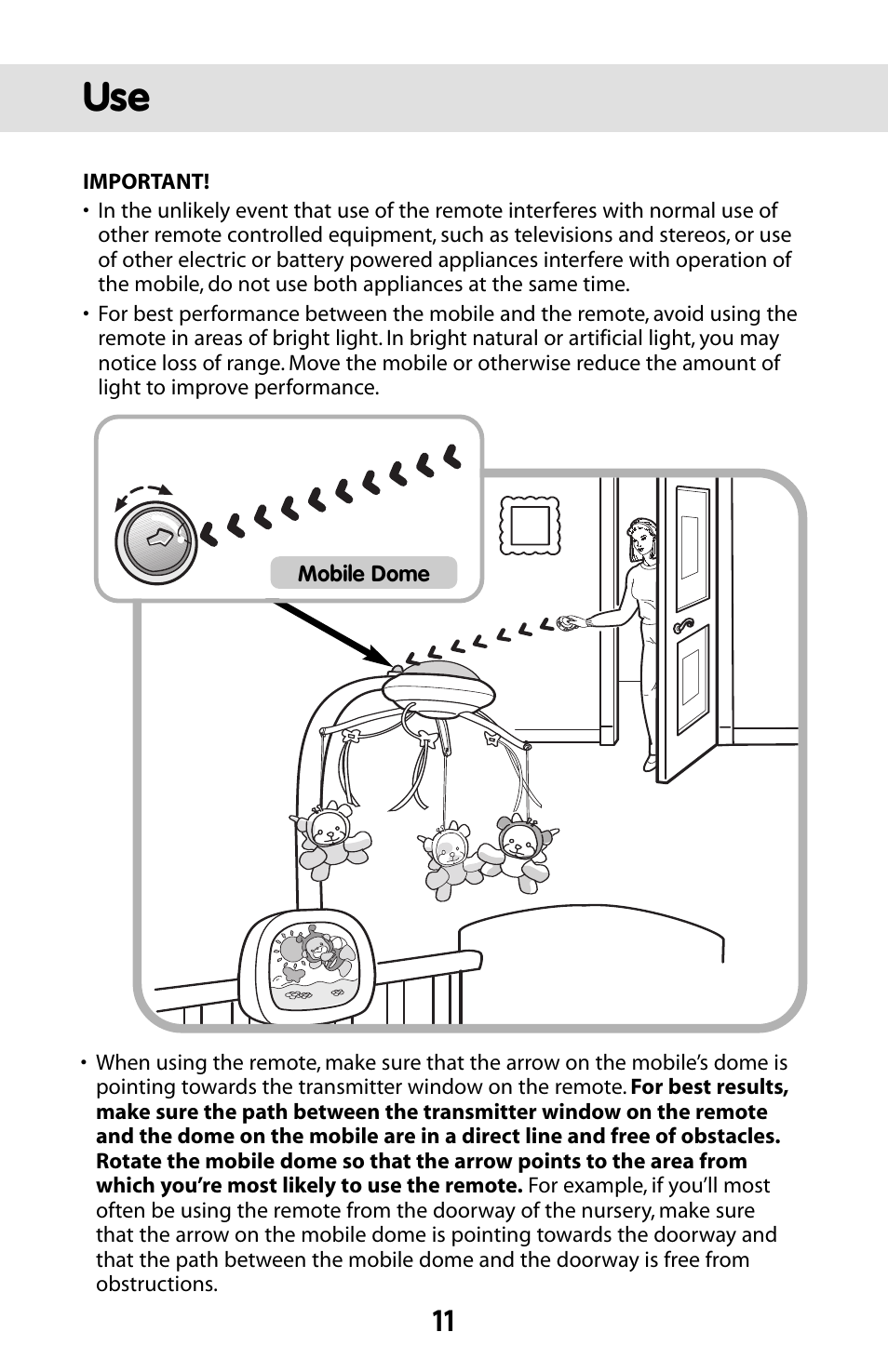 Fisher-Price BUTTERFLY DREAMS C0108 User Manual | Page 11 / 16