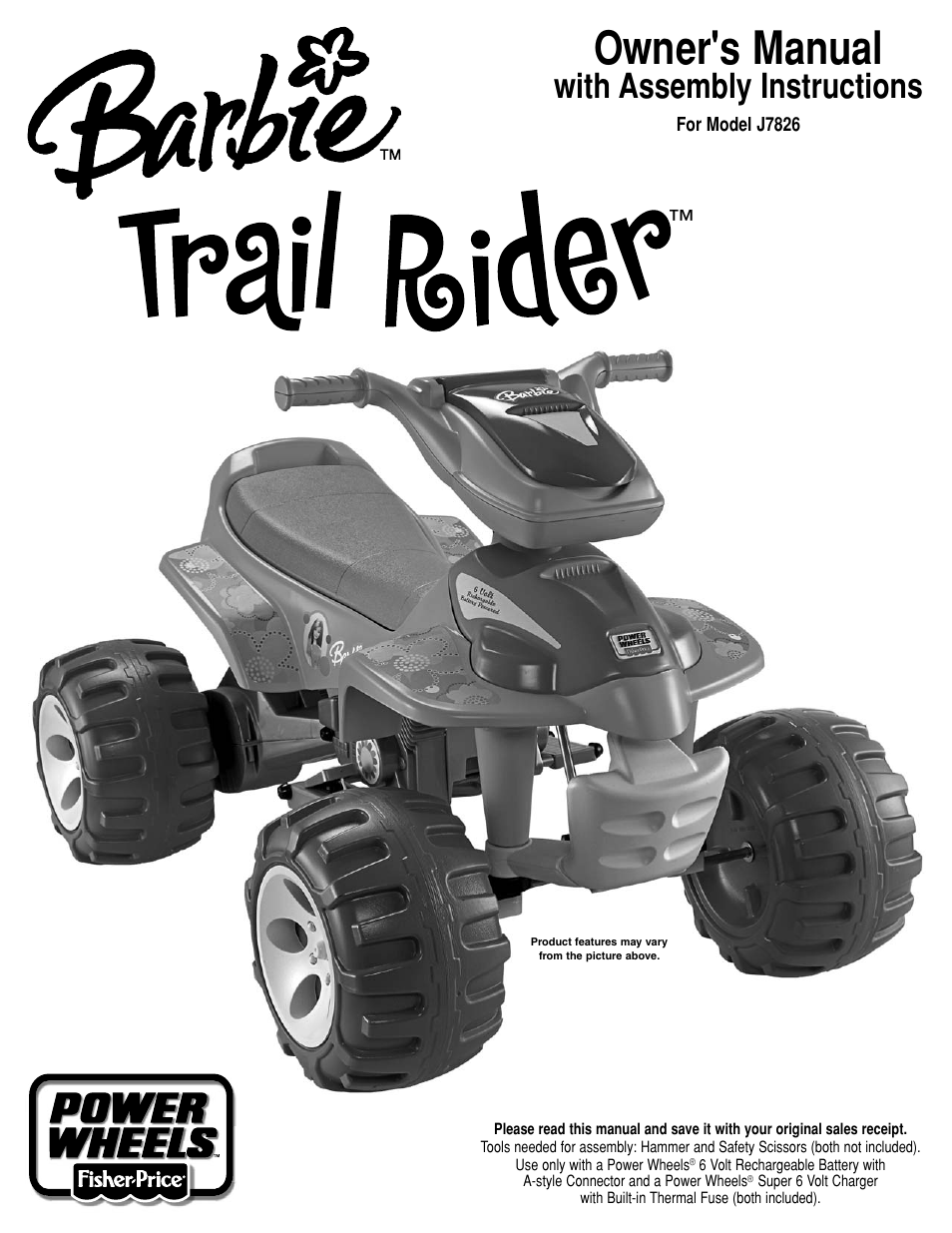 Fisher-Price BARBIE J7826 User Manual | 20 pages