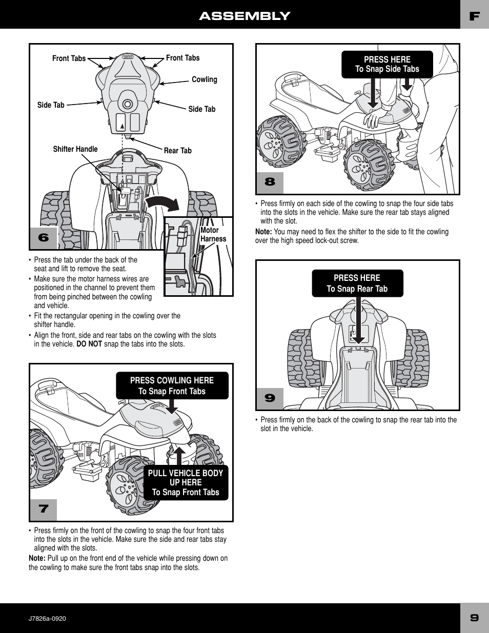 Assembly | Fisher-Price BARBIE J7826 User Manual | Page 9 / 20