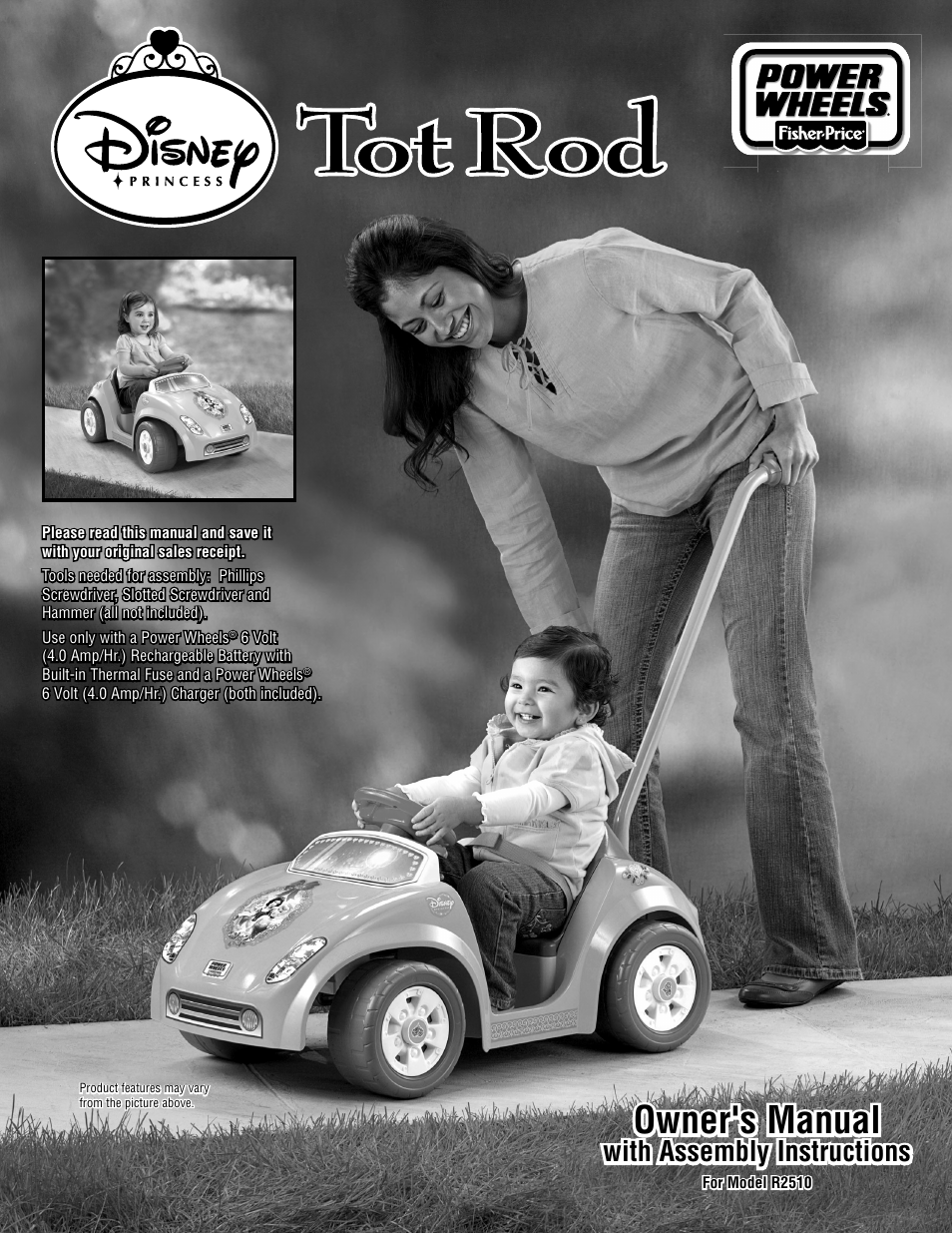 Fisher-Price TOT ROD R2510 User Manual | 21 pages