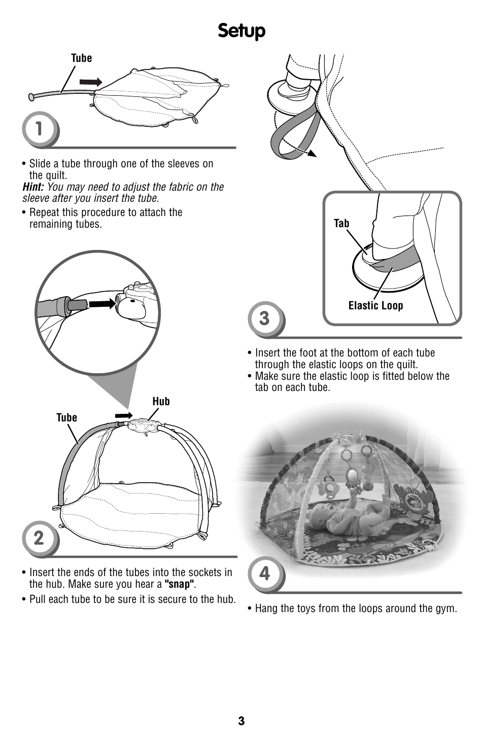 Setup | Fisher-Price T4264 User Manual | Page 3 / 6