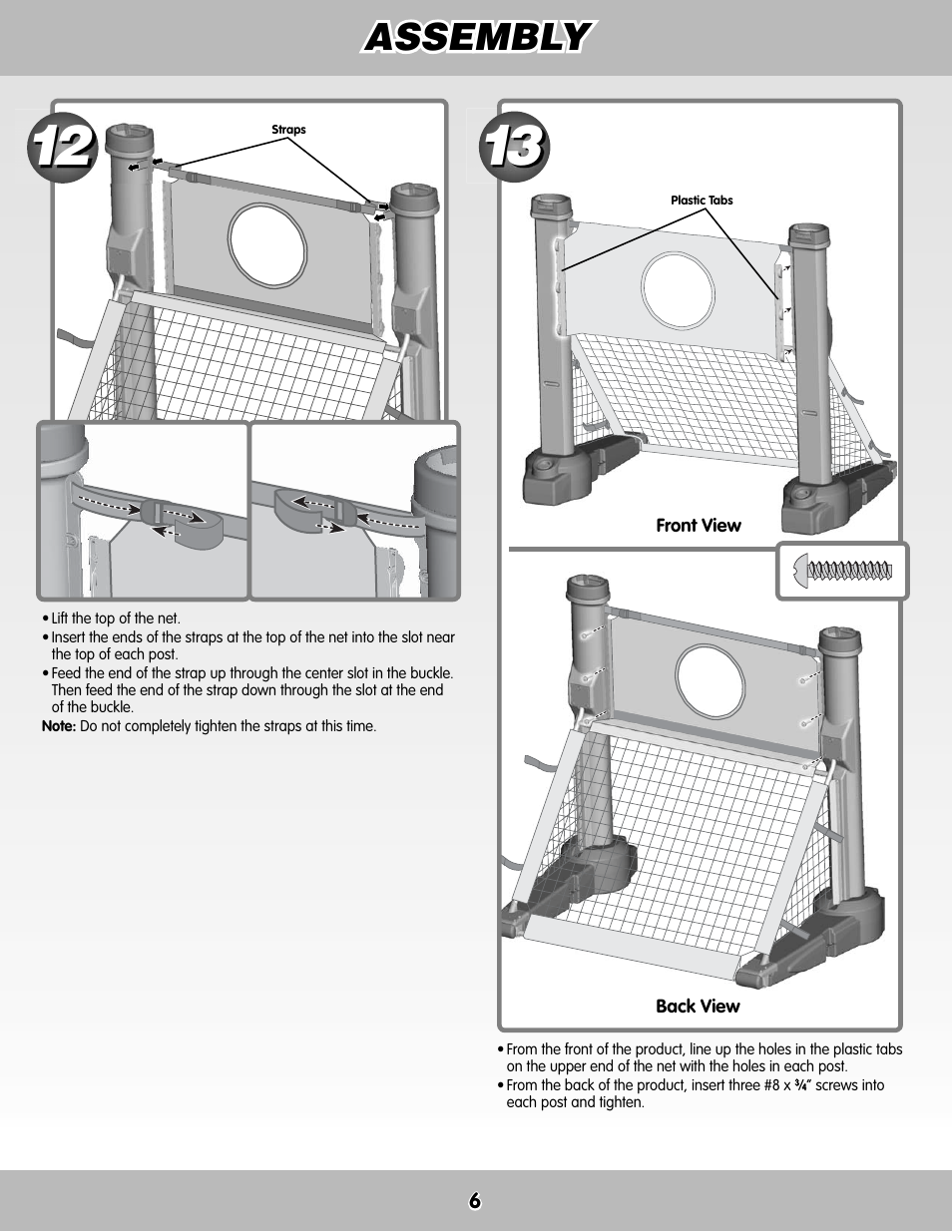 Assembly | Fisher-Price M5726 User Manual | Page 6 / 12