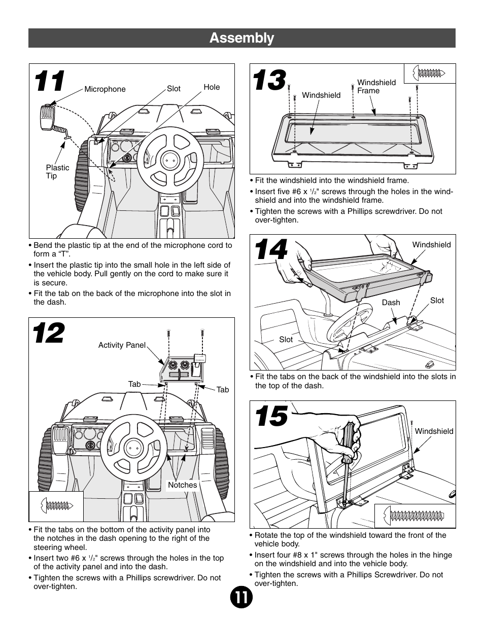 Assembly | Fisher-Price 74765 User Manual | Page 11 / 28