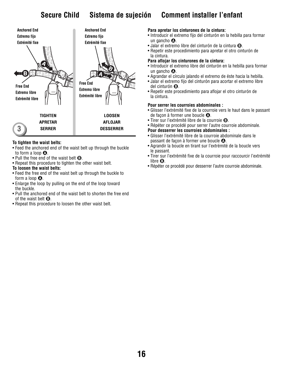Fisher-Price Secure Child System V8606 User Manual | Page 16 / 24