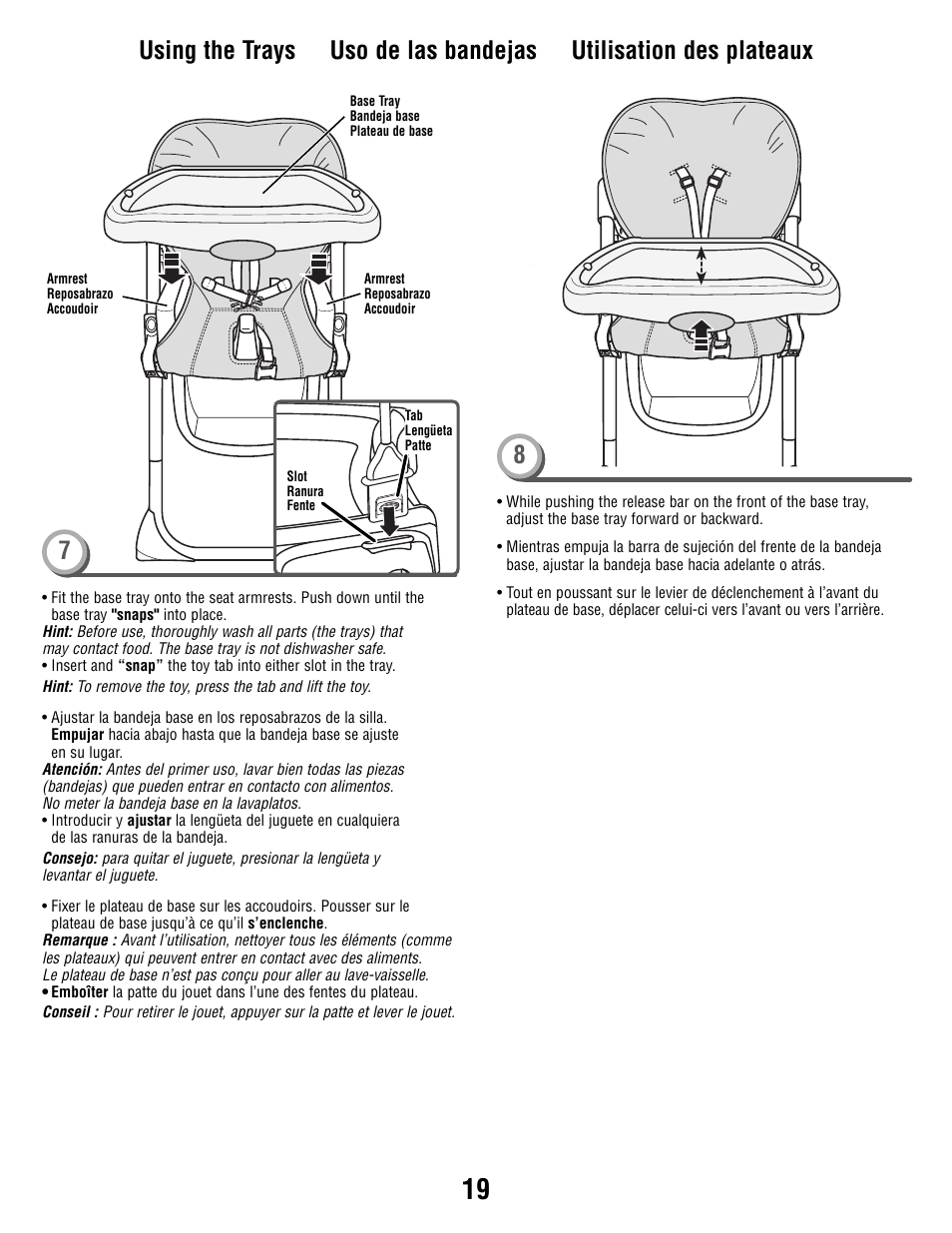 Fisher-Price Secure Child System V8606 User Manual | Page 19 / 24