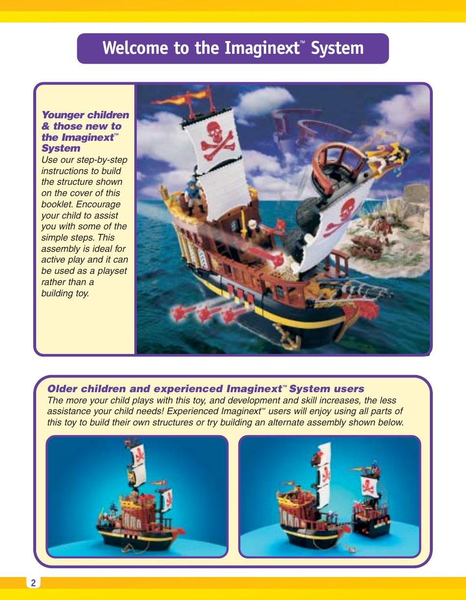 Welcome to the imaginext, System | Fisher-Price IMAGINEXT B1472 User Manual | Page 2 / 8
