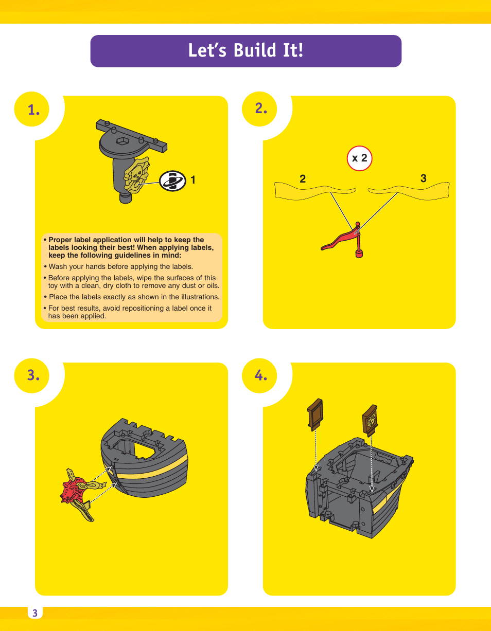 Let’s build it | Fisher-Price IMAGINEXT B1472 User Manual | Page 3 / 8