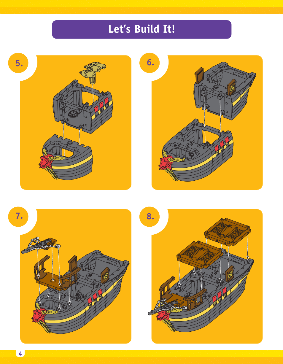 Let’s build it | Fisher-Price IMAGINEXT B1472 User Manual | Page 4 / 8