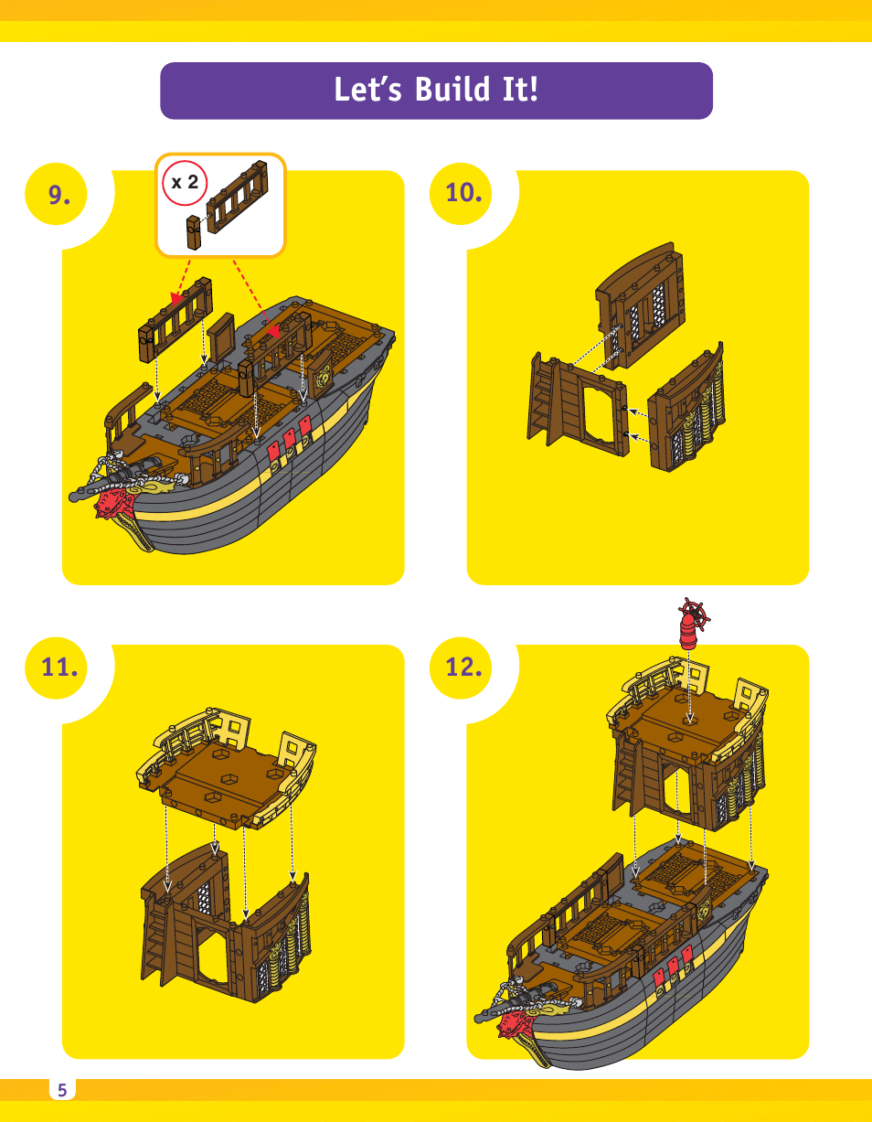 Let’s build it | Fisher-Price IMAGINEXT B1472 User Manual | Page 5 / 8