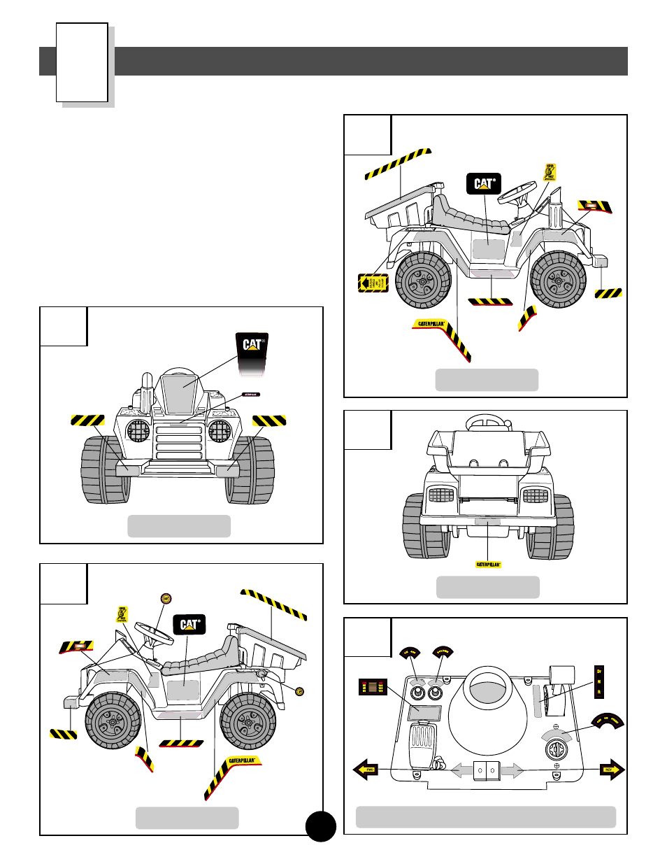 Label decoration | Fisher-Price CATERPILLAR 78656 User Manual | Page 17 / 32