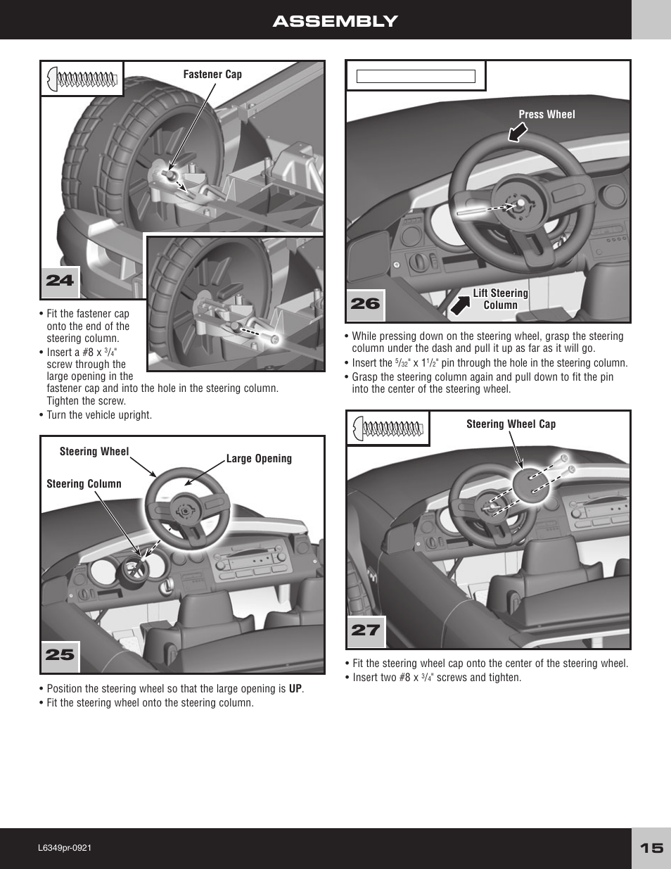 Assembly | Fisher-Price L6349 User Manual | Page 15 / 28