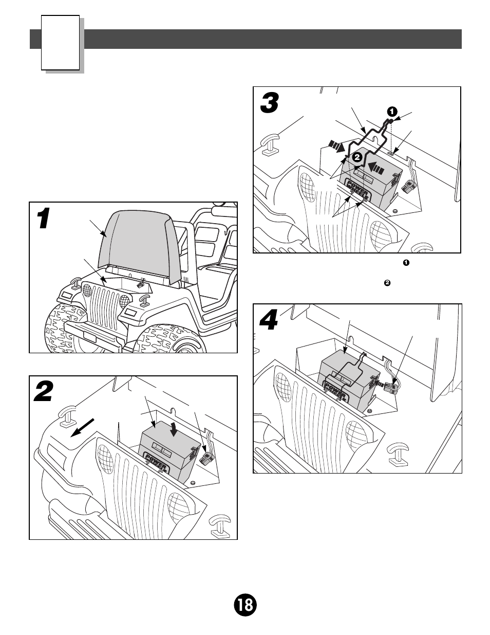 Battery installation | Fisher-Price 78537 User Manual | Page 18 / 31