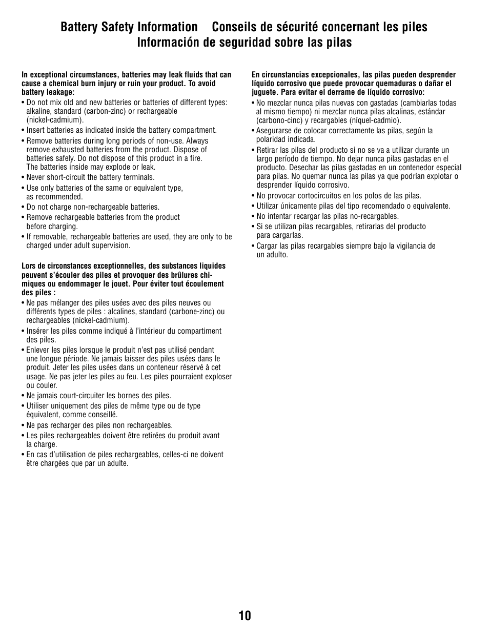 Fisher-Price N9327 User Manual | Page 10 / 16