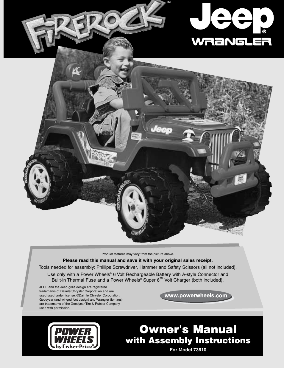 Fisher-Price FIREROCK 73610 User Manual | 28 pages