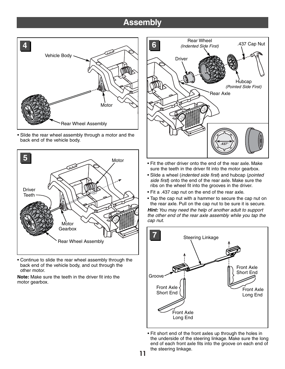 Assembly | Fisher-Price FIREROCK 73610 User Manual | Page 11 / 28
