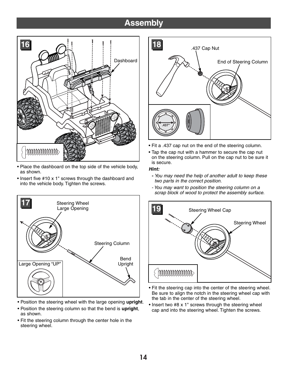 Assembly | Fisher-Price FIREROCK 73610 User Manual | Page 14 / 28