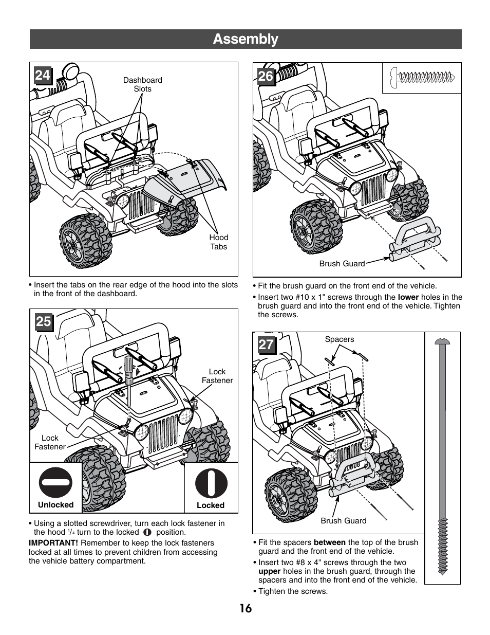 Assembly | Fisher-Price FIREROCK 73610 User Manual | Page 16 / 28