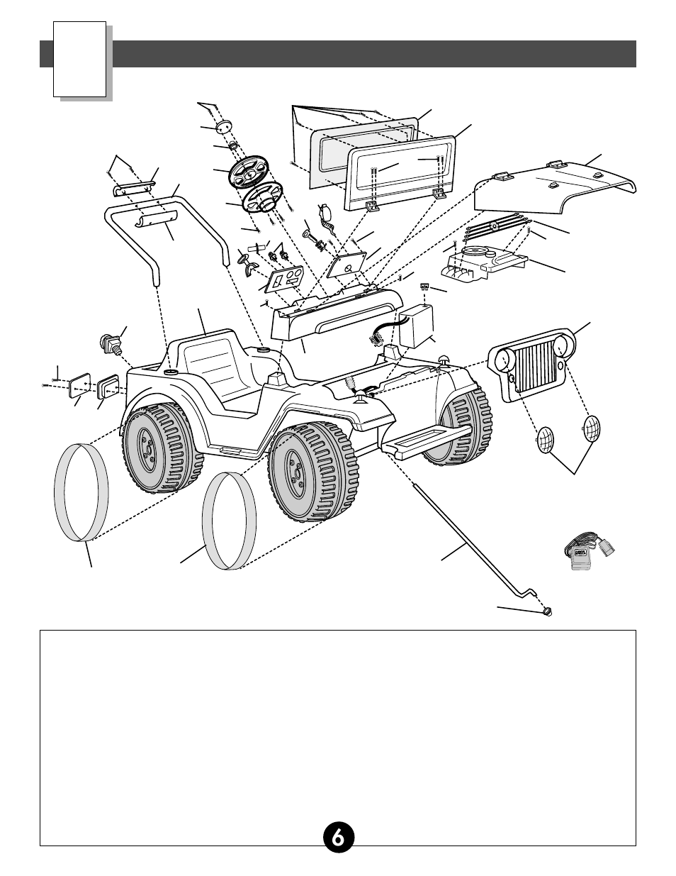 Parts diagram | Fisher-Price 74598 User Manual | Page 6 / 28