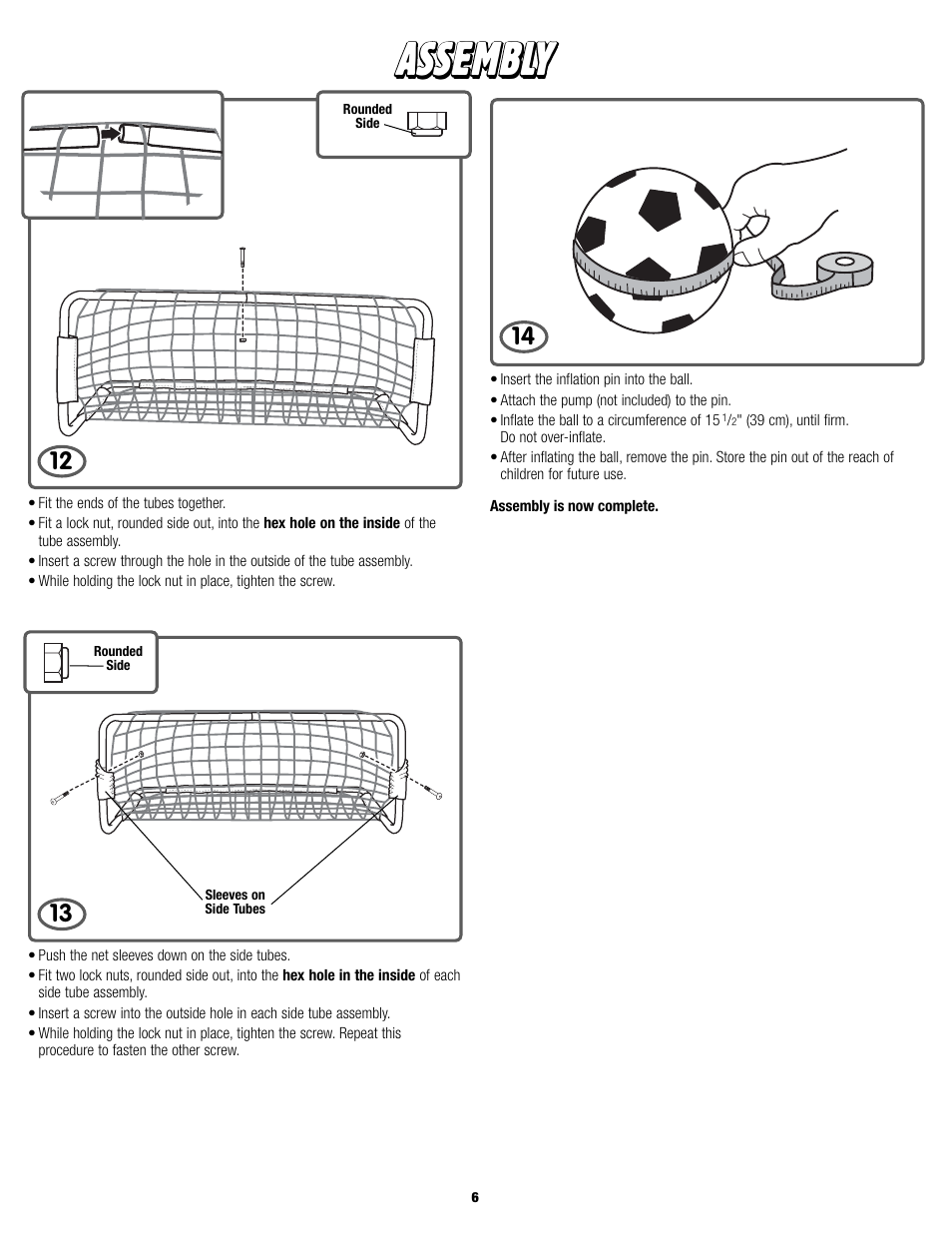 Assembly | Fisher-Price SUPER SOUNDS SOCCER L5805 User Manual | Page 6 / 8