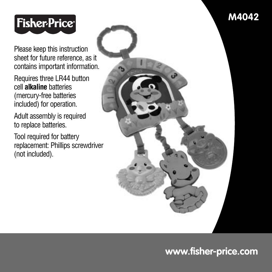 Fisher-Price M4042 User Manual | 6 pages