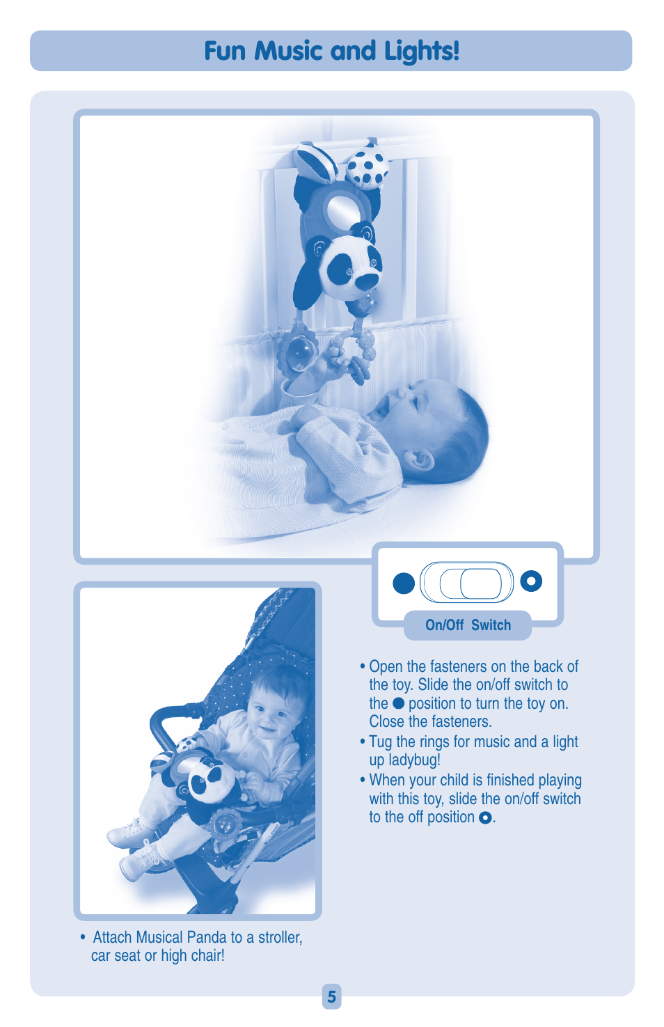 Fun music and lights | Fisher-Price H8872 User Manual | Page 5 / 6