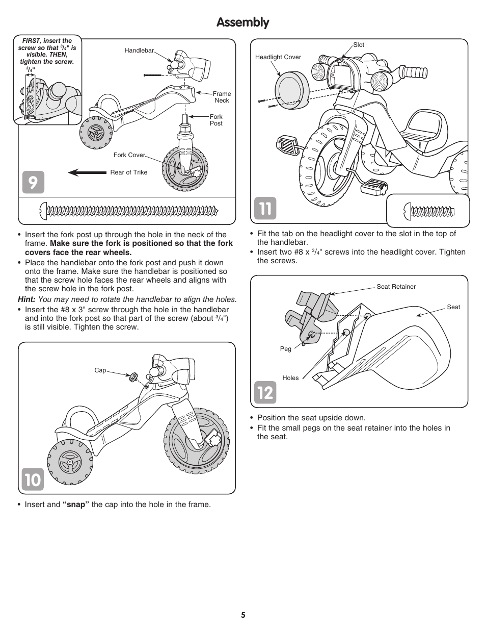 Assembly | Fisher-Price DC*SUPER FRIENDS M6784 User Manual | Page 5 / 8