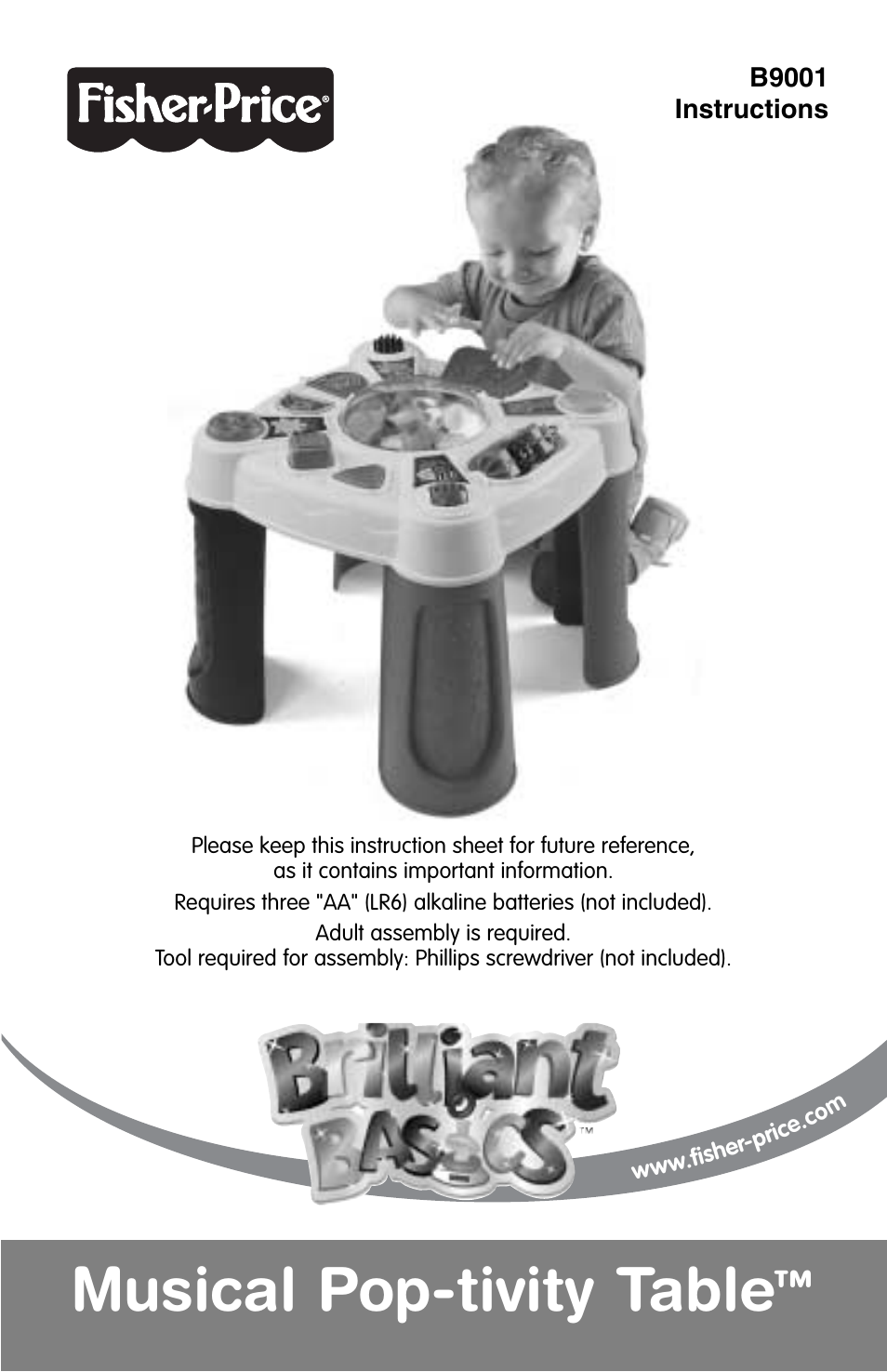 Fisher-Price B9001 User Manual | 6 pages