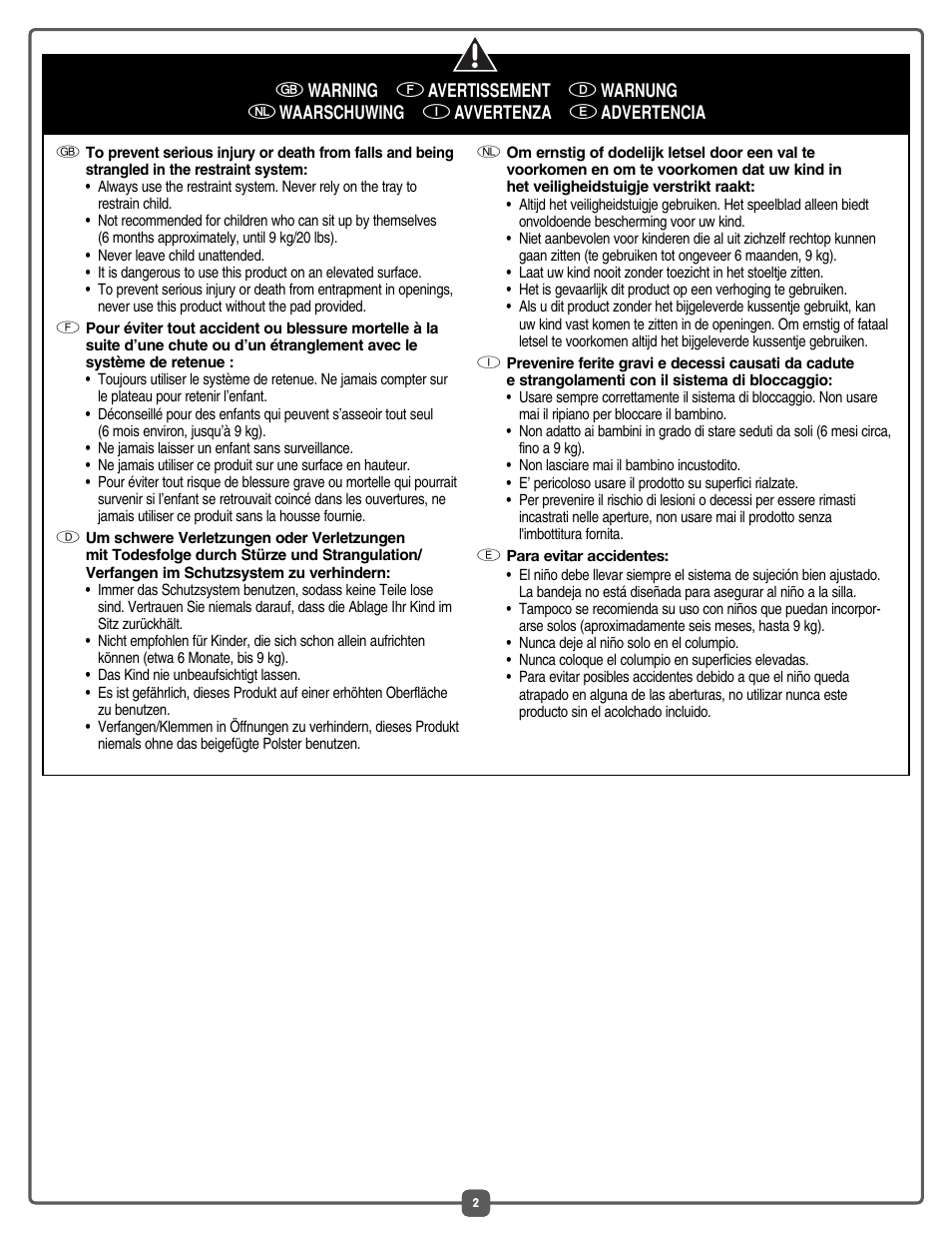 Fisher-Price J6978 User Manual | Page 2 / 40