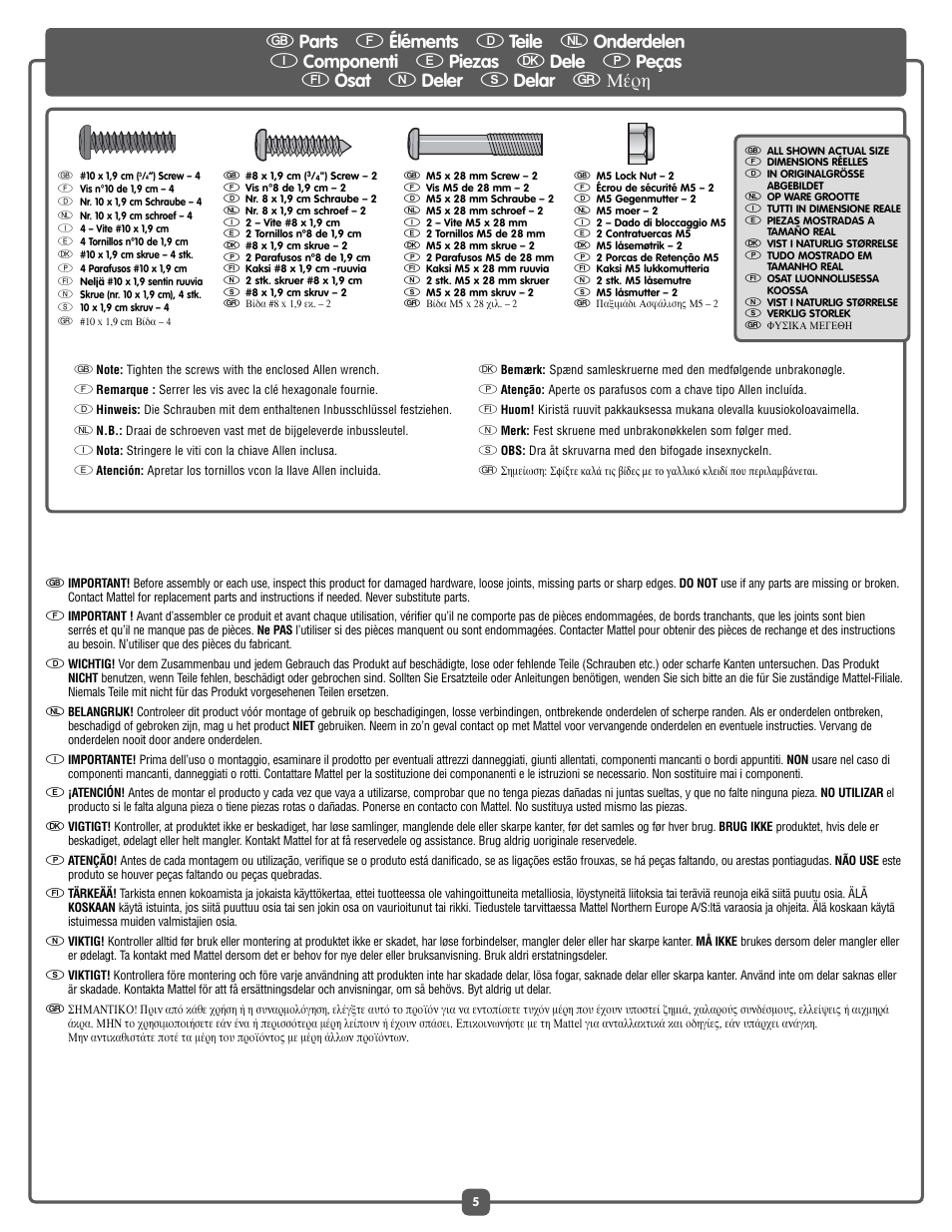 Fisher-Price J6978 User Manual | Page 5 / 40