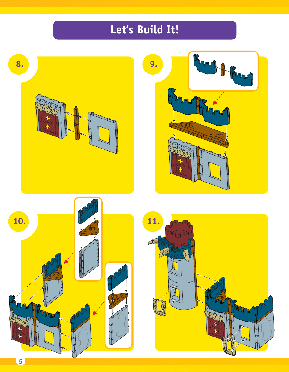 Let’s build it | Fisher-Price IMAGINEXT B9774 User Manual | Page 5 / 6