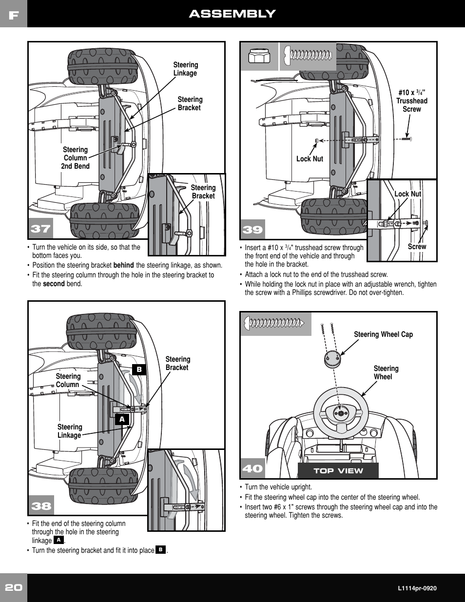 Assembly | Fisher-Price NEW BEETLE L1114 User Manual | Page 20 / 32