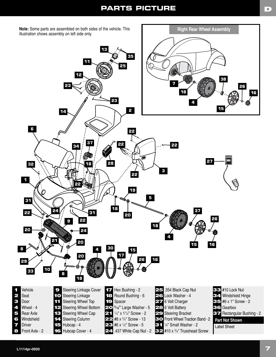 Fisher-Price NEW BEETLE L1114 User Manual | Page 7 / 32