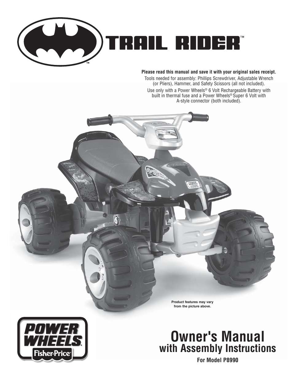 Fisher-Price P8990 User Manual | 24 pages