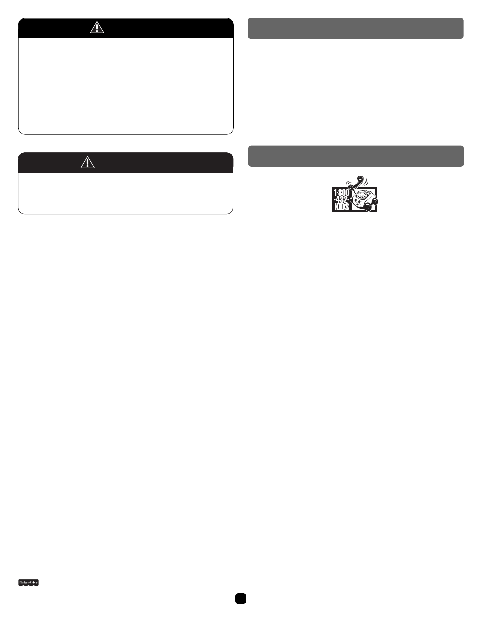 Message to parents, Consumer information, Caution warning | Fisher-Price GROW-WITH-ME TRIKE 72667 User Manual | Page 2 / 8