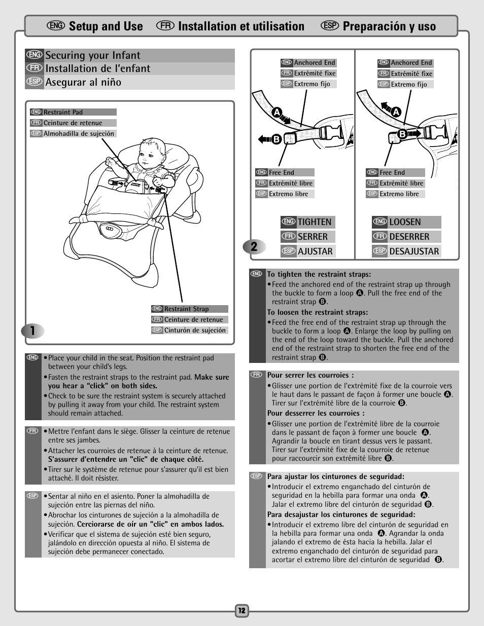 Fisher-Price B8786 User Manual | Page 12 / 16