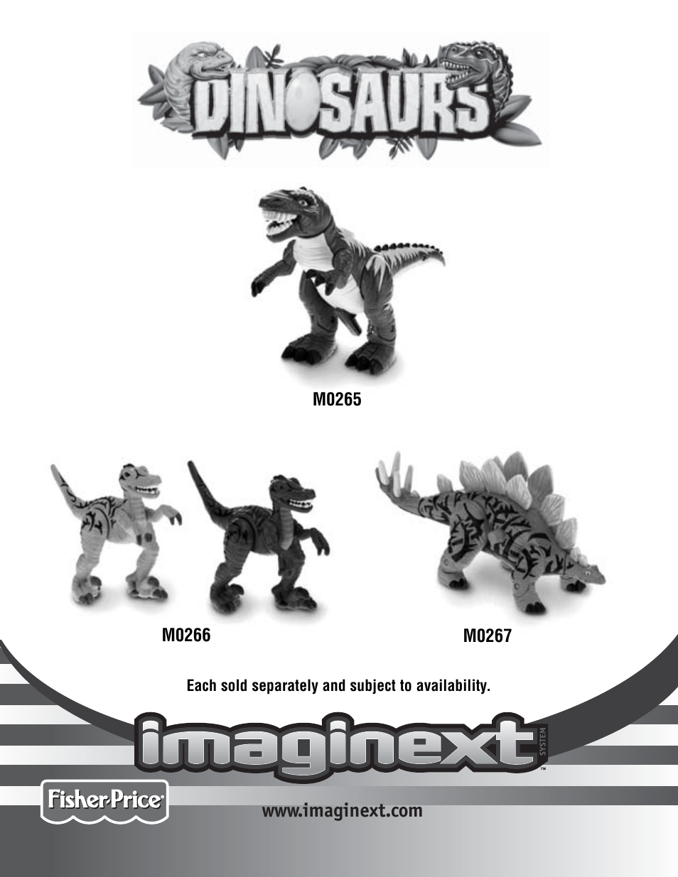 Fisher-Price DINOSAURS M0267 User Manual | 4 pages