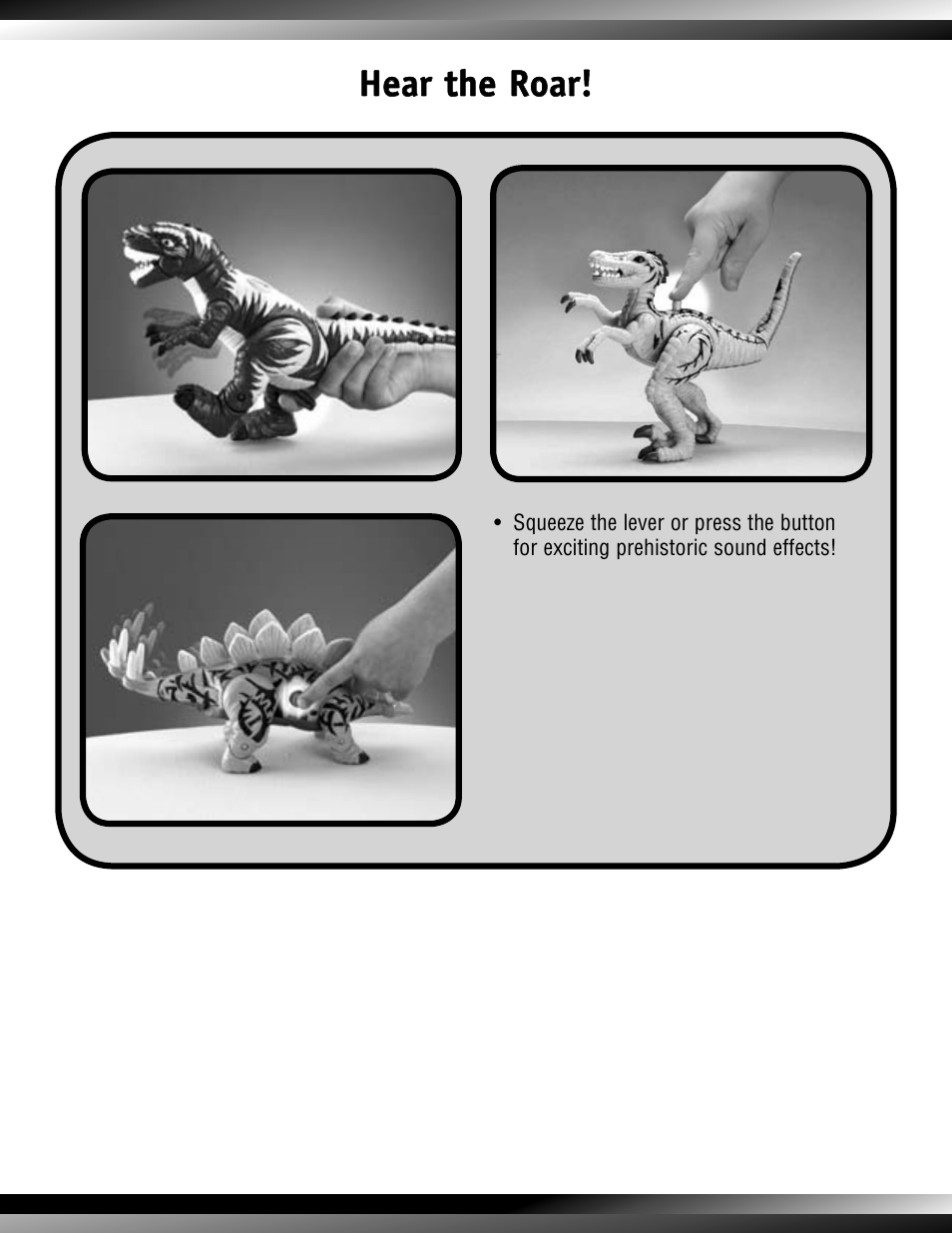 Hear the roar | Fisher-Price DINOSAURS M0267 User Manual | Page 3 / 4