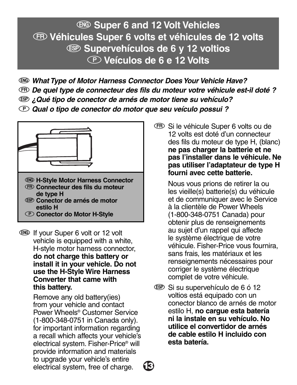 Fisher-Price Automobile Parts User Manual | Page 13 / 48