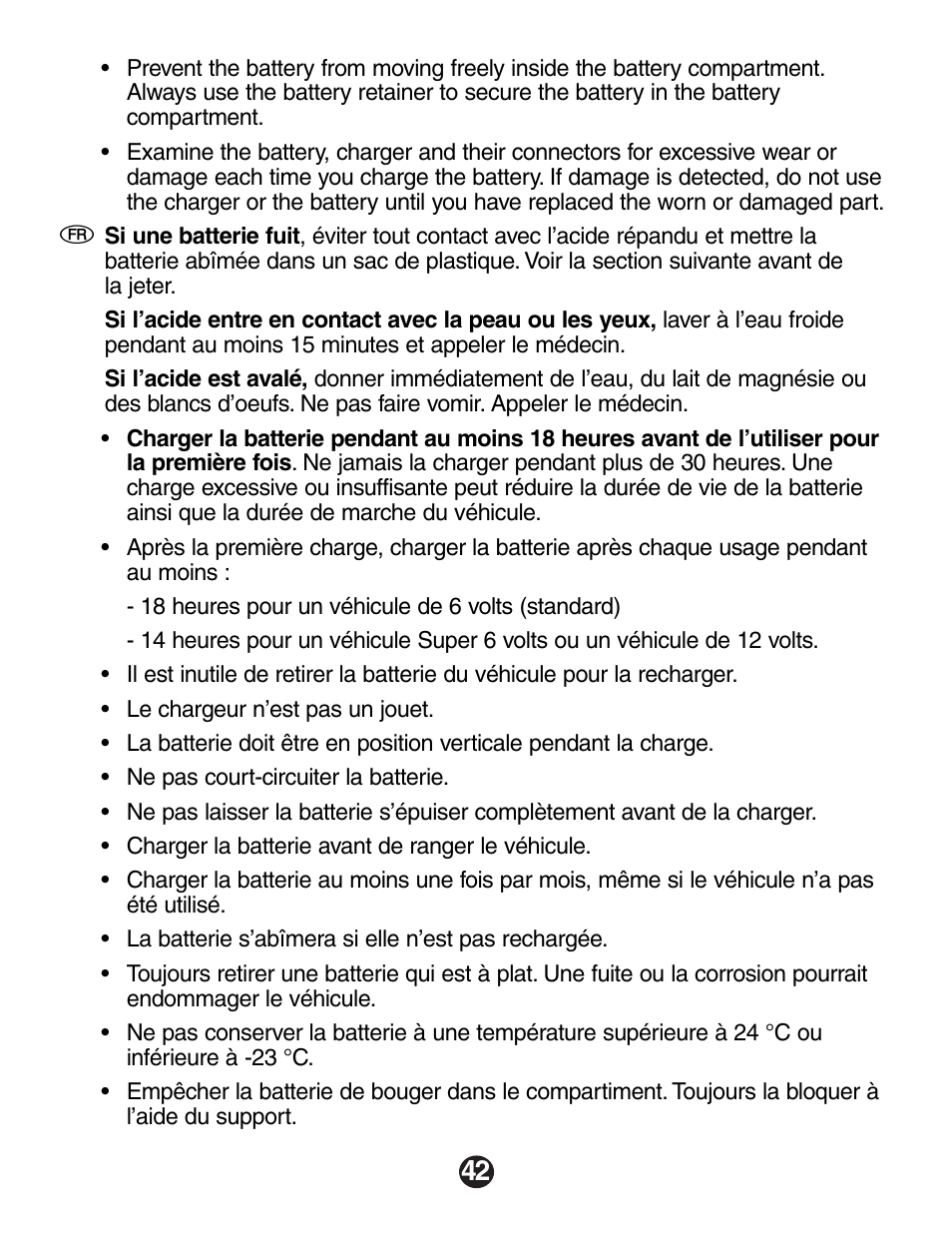 Fisher-Price Automobile Parts User Manual | Page 42 / 48