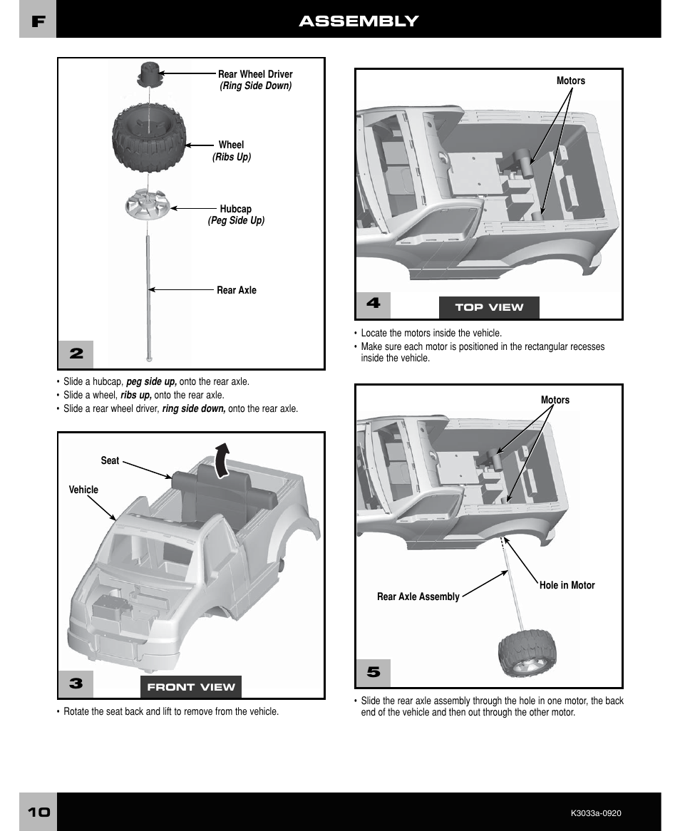 Assembly | FORD CRAFTSMAN F-150 User Manual | Page 10 / 28