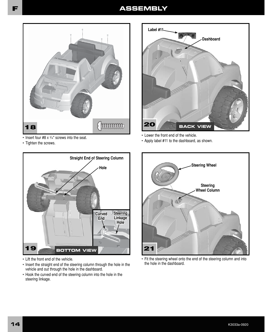 Assembly | FORD CRAFTSMAN F-150 User Manual | Page 14 / 28
