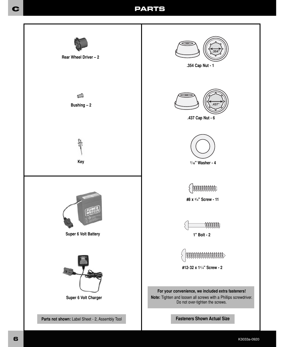 Parts | FORD CRAFTSMAN F-150 User Manual | Page 6 / 28
