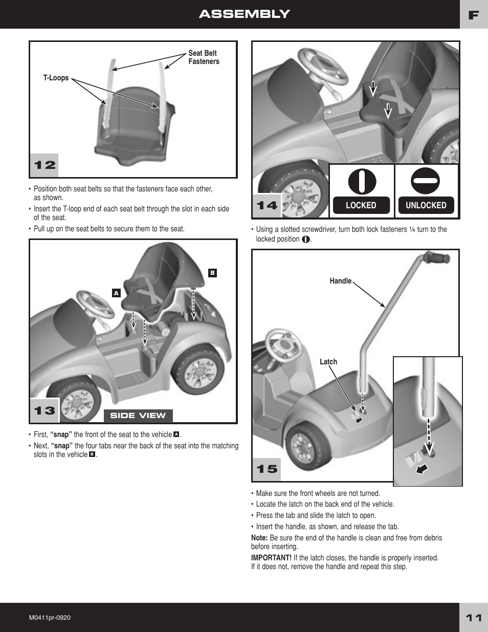 Assembly | Fisher-Price M0411 User Manual | Page 11 / 20